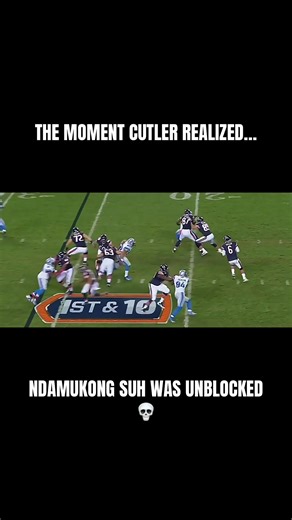 Jay Cutler had no chance here… When Ndamukong Suh came through the line free, the play was already over. 💀 #ndamukongsuh #nflhits #footballhighlights #nflnostalgia #detroitlions