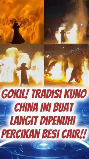 Not Fireworks! This Molten Iron Attraction from China Has Gone Viral! #china #tradition