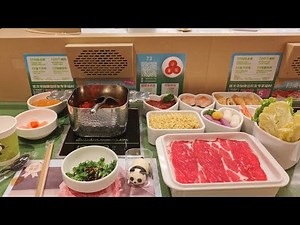 Trying a revolving hot pot for one