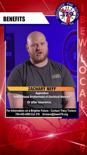 The IBEW benefits covered my child's birth costs and retirement - all through one collective bargaining agreement. Grateful for the coverage and support. | IBEW Local 379