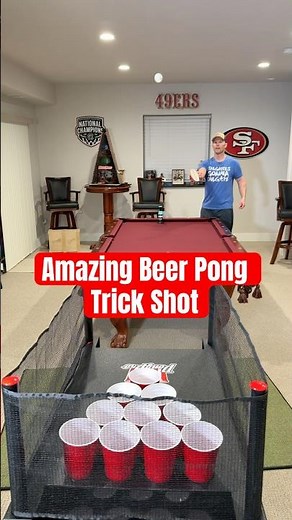 Amazing Beer Pong Trick Shot