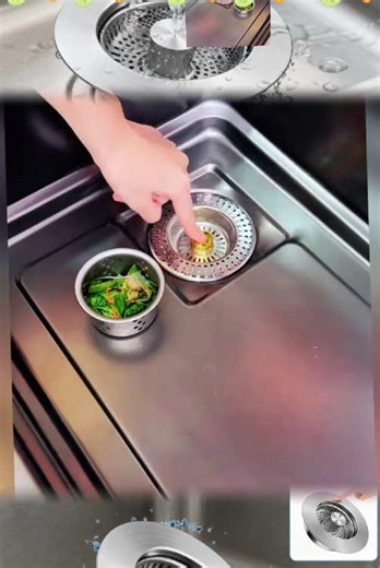 Installing this #bouncing core in the kitchen sink can solve the problem of being blocked by food residue. It not only drains quickly, but also is really convenient for daily cleaning #bouncing drainer #kitchen good things #sink bounce core