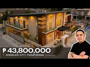 ₱43.8M Luxury Modern Home w/ Pool in Angeles City Pampanga | Near Clark & Korean Town | Mansion Tour