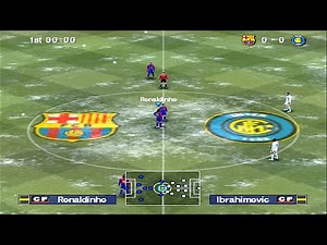 PES 6 - Barcelona vs Inter Milan | PS2