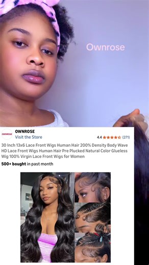 @OWNROSE amazon Store brand: @OWNROSE 30 inch Body wave lace front wigs human hair on Amazon https://a.co/d/0bESCT9H