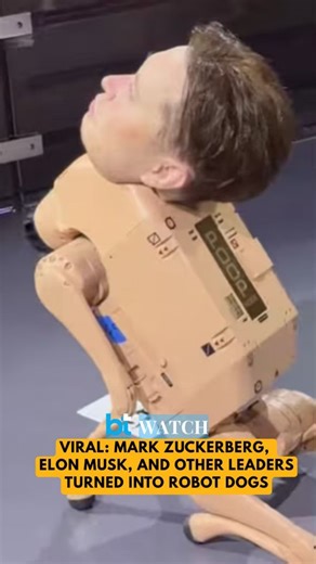 #MikeWinkelmann, popularly known as #Beeple, showcased an unusual exhibition at the Art Basel Miami Beach. Videos of the exhibition went viral, where billionaires like #MarkZuckerberg, #ElonMusk, #JeffBezos and others were turned into hyperrealistic robotdogs. ➡️ The showcase was named “Regular Animals,” which instantly gained traction, as robotic dogs were fitted in cryptic, lifelike masks designed by Landon Meier. Read more: linkinbio | Business Today