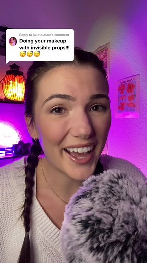 Replying to @julieta.asmr I saw your comment AFTER I filmed the video so I of course had to make a tiktok!!! #asmr #asmrtiktoks #invisibletriggers #makeupasmr