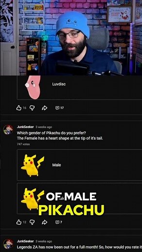 Pikachu! Male VS Female!