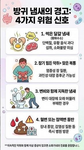 방귀 냄새가 너무 지독하다면? 그냥 넘기면 안 되는 건강 적신호!
