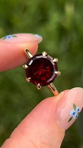 9K views · 348 reactions | Garnet Starbrite™ Cut Engagement Ring A custom 14k gold with claw prongs by @stagheaddesigns For more beautiful garnets: www.johndyergems.com/garnet #garnet #garnetjewelry #garnetring #garnetearrings #garnetbirthstone #rings #engagement #engagementring #johndyergems | John Dyer Gems | Facebook