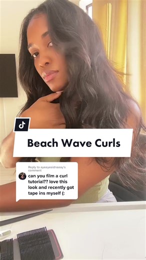How to Achieve Beach Wave Curls with Tape-In Hair Extensions