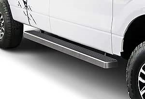 APS iBoard Third Generation 5-inch Silver Aluminum Running Boards Side Step for Selected Ford F150 Super Cab
