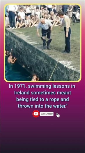 Swimming Lessons in 1971 were WILD! 😱 #shorts