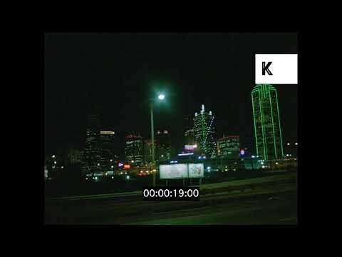 1980s, 1990s Night Driving in Dallas, HD from 35mm | Kinolibrary