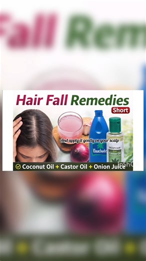 Hair Fall Remedy at Home 🌿onion+oil|#shorts#youtubeshorts #shortsfeed #hairfallcontrol