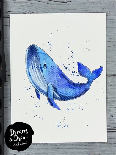 Draw a whale with me in a few minutes. 🐋🎨 We start with a simple liner sketch then add soft watercolor to bring the whale to life. A relaxing little sketch that is easy to follow even if you are a beginner. Save this video and try drawing it too. #drawingtutorial #drawwithme #watercolorsketching #sketching #howtodraw #beginnerdrawing #artprocess #sketchbook #whale #quicksketch