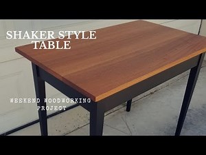 Shaker Style Table With Tapered Legs