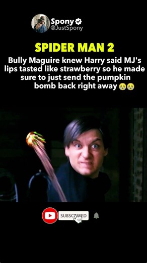 Tobey Maguire's Epic Lightning-Fast Pumpkin Bomb Toss in Spider-Man 3 SORRY FOR "2" #shorts