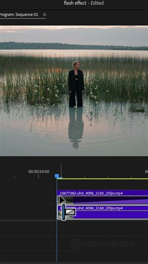 How to create object flash in transition in Adobe Premiere Pro (Beta)