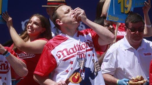 Joey Chestnut Nearly Ties New Nathan's Champion In Half The Time