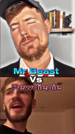🔥 MrBeast vs PewDiePie — Who’s the King of YouTube? #shorts #mrbeast #pewdiepie #edit