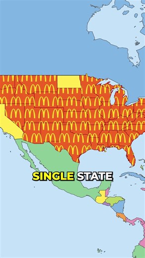 The US State Without a McDonald's is...?! #geography #maps #usa