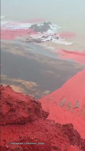 Bizarre 'blood rain' in Iran