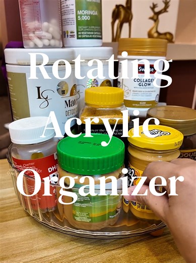 Maximize Storage with a Rotating Acrylic Organizer