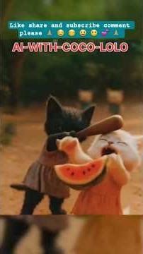 Coco lalo, friends, very bad friends. Lolo Crying 😢 😭 😪💔😭 #aicat #lovely #shortscatstory #funny