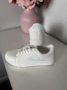 Personalised Bride Trainers, Bride Wedding Trainer, Bride Shoes, Custom Bride Sneakers, Bride Gift, Mrs Trainers, Bride Sneaker, Custom Shoe - Etsy UK