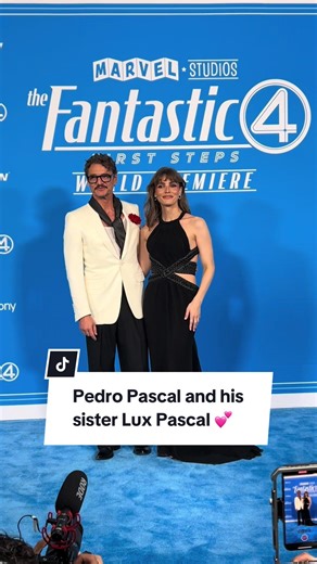 Pedro Pascal and his sister Lux Pascal pose together at