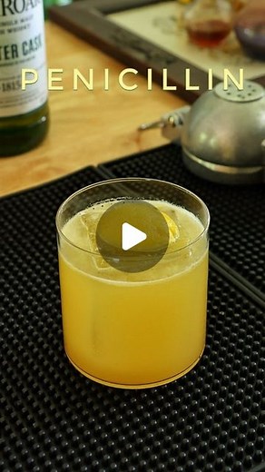 Justin Sajda | Thirstywhale | PENICILLIN 2 oz Blended Scotch 1/4 oz Peated Scotch float 3/4 oz Lemon Juice 3/4 oz Honey Ginger Syrup (or split the two syrups) Love, a... | Instagram