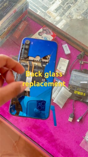 Back glass replacement #newtechinicalcreation