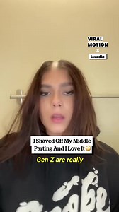 48K views · 76 reactions | I Shaved Off My Middle Part... And I Love It! 朗 | Viral Motion | Facebook