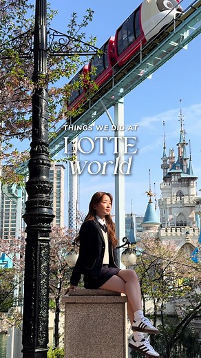 Fulfilling Teen Dream: Wearing KR School Uniform at Lotte World