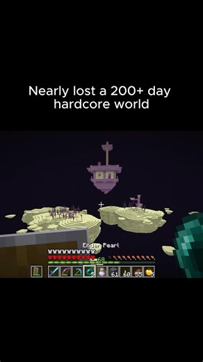 Nearly lost a 200+ day hardcore world 🥀
