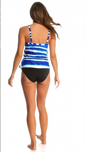 Ceeb Patagonia Ruffle Tankini Top | SwimOutlet.com