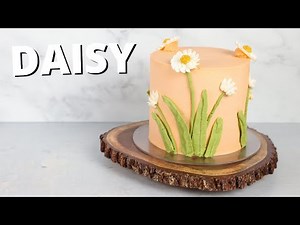How to make a 3D Buttercream Daisy cake [ Cake Decorating For Beginners ]