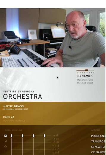 Emmy-nominated composer Guy Michelmore on the Motif Brass performance patch. Designed for clarity rather than complexity, it strips the process back to what matters, one primary control for dynamics, with legato and accents responding naturally. Built for heroic lead lines that flow using keyboard input without constant articulation switching. Discover the full course using the link in bio.