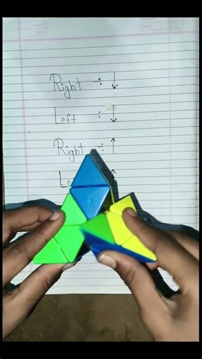 Pyraminx or triangle cube pattern!! #pyraminxcube​#rubikscube​ #cubing​
