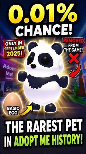 🐼 THE RAREST PET EVER IN ADOPT ME?!