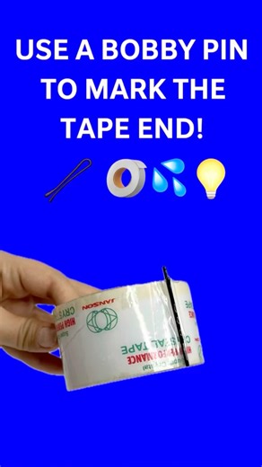 Never Lose Tape’s Edge Again – Use a Bobby Pin! 📦🧵💡#diy #hack #tricks