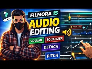 Filmora 15 Audio Editing Complete Tutorial: Volume, Pitch, Equalizer & Detach Audio | Chapter 6