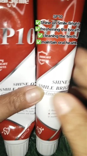 SP10 Toothpaste #brightwhite #shineonsmilebright #cleaningtheteeth #maintainoralhealth #fresheningthebreath
