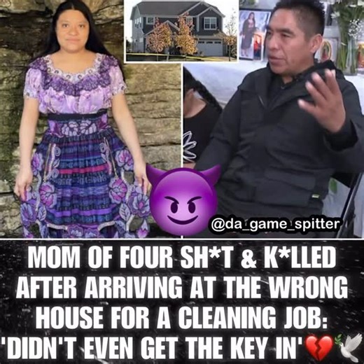 Da Game Spitter on Instagram: "A 32-year-old mother of four, Maria Florinda Ríos Pérez de Velásquez, was tragically sh*t and k**led in Whitestown, Indiana after she accidentally went to the wrong home for a scheduled cleaning job. She and her husband worked together as house cleaners, and on November 5th, they arrived at what they believed was the correct address. Maria attempted to insert a key given to them by a client, but it didn’t fit — and before she could realize the mistake, a gunshot wa