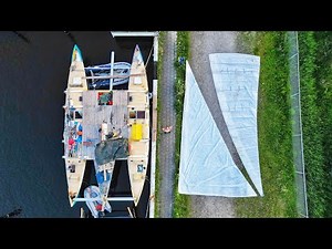 My Ocean-Going Catamaran Gets Sails!