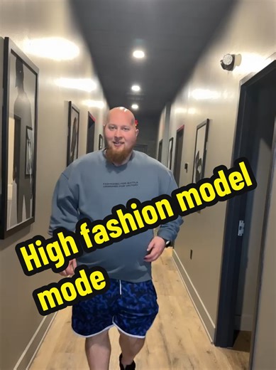Seth pretending to be a high fashion model. How did he do? 🥰