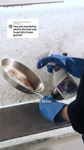 Replying to @ricky.murase From greasy kitchen chaos, to a sparkling shine✨ #BrilloClean #IconicShineEveryTime #SpringClean