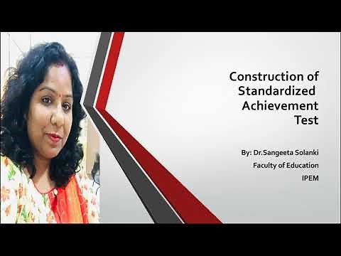 Standardised Achievement Test Part 1