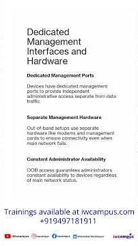 How Management Access (OOB) works